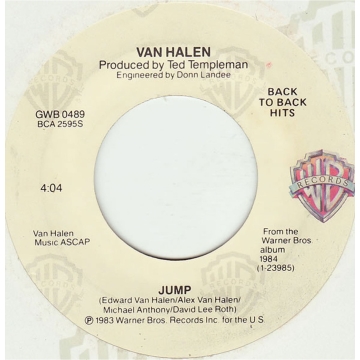 Single: Van Halen ‎– Jump / I'll Wait