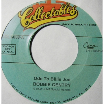 Vinyl Single 45: Bobbie Gentry / Crystal Gayle ‎– Ode To Billie Joe / Don't It Make My Brown Eyes Blue