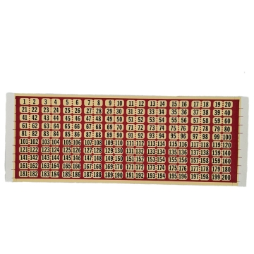 Rock-Ola set number strips model 1438 thru 1455