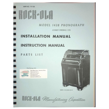 Rock-Ola Model 1438 Jukebox Service Manual