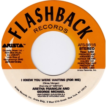 Single: Aretha Franklin And George Michael – I Knew You Were Waiting (For Me) / Rock-A-Lott 45 RPM