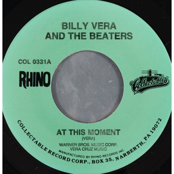 Single: Billy Vera And The Beaters – At This Moment / Peanut Butter 45 rpm Collectables