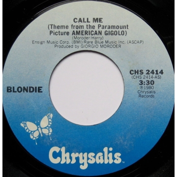 Single 45: Blondie ‎– Call Me / Call Me OST