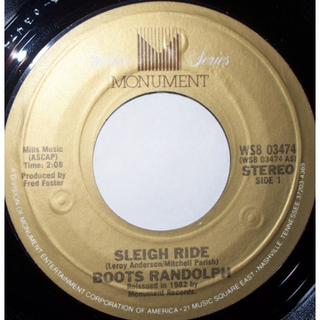 Single 45: Boots Randolph ‎– Sleigh Ride / White Christmas