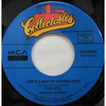 Jukebox Single 45: Four Aces ‎– Love Is A Many Splendored Thing / Tell Me Why