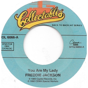 Single 45: Freddie Jackson ‎– You Are My Lady / Rock Me Tonight (For Old Time's Sake)