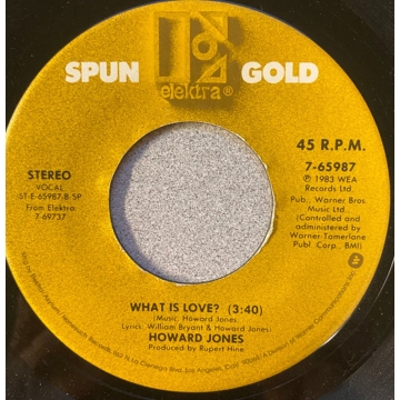 Single 45: Howard Jones ‎– New Song / What Is Love?