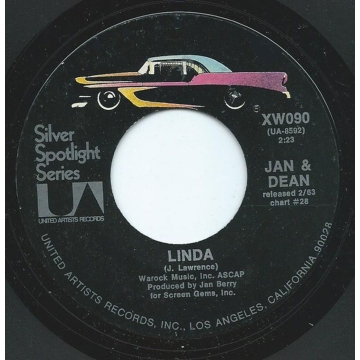 Vinyl Single 45: Jan & Dean – Linda / The New Girl In School