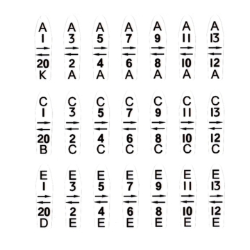 AMI Letter/Number Decals For Record Basket Model G Thru Continental 2 (200 select)
