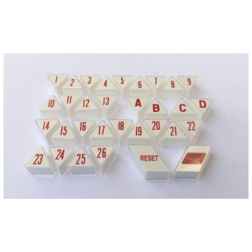 Wurlitzer 2404 / 2504 Druktoetsen Set
