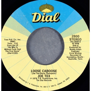 Single 45: Joe Tex ‎– Loose Caboose / Music Ain't Got No Color
New old stock funk/soul vinyl 1978