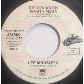 Vinyl Single 45: Lee Michaels – Do You Know What I Mean / Can I Get A Witness
New old stock vinyl