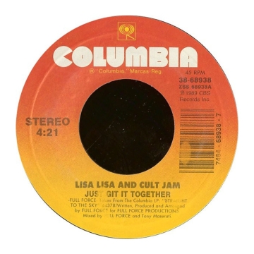Single 45: Lisa Lisa And Cult Jam ‎– Just Git It Together / Git It!
New old stock electronic, hip hop vinyl 1989
