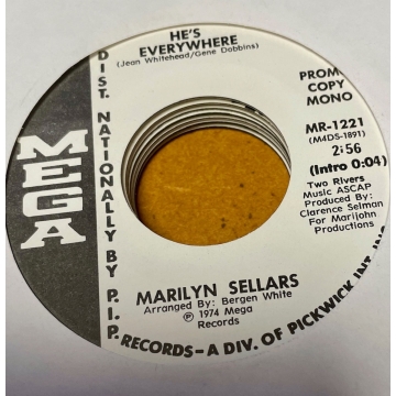 Single 45: Marilyn Sellars ‎– He's Everywhere Mono / He's Everywhere Stereo