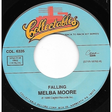 Vinyl Single 45: Melba Moore ‎– Falling / It's Been So Long
Jukebox Collectables Label