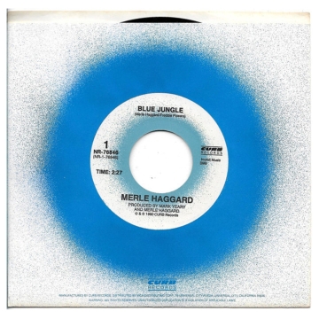 Single 45: Merle Haggard ‎– Blue Jungle / Me And Crippled Soldiers