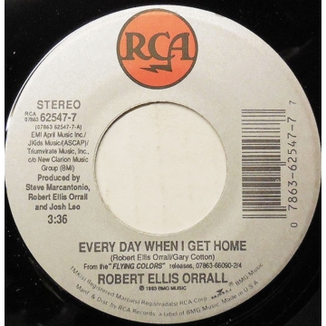 Single 45: Robert Ellis Orrall ‎– Every Day When I Get Home / True Believer