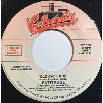 Single 45: Patti Page – Old Cape Cod / Mocking Bird Hill