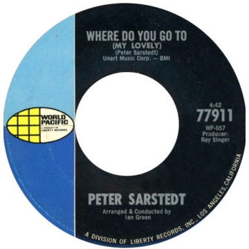 Single 45: Peter Sarstedt ‎– Where Do You Go To (My Lovely) / Morning Mountain
new old stock country vinyl 1969