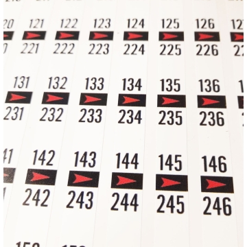 Rock-Ola 460 Letter & Nummer Titel Strips