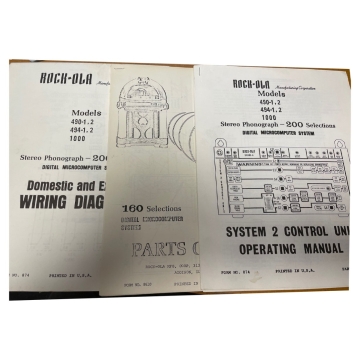Rock-Ola 490, 491 And 1000 Operating Manual