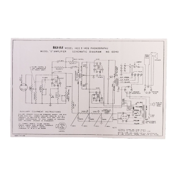 Rock-Ola 1422 and 1426 Amplifier Schematic Diagram