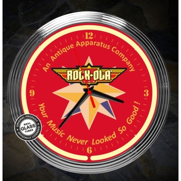 Rock-Ola Neonklok 38 cm