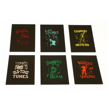 Rock-Ola program cards for pushbuttons model 1464