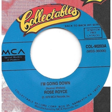 Single 45: Rose Royce / The Mighty Clouds Of Joy – I'm Going Down / Mighty High