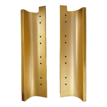 Seeburg V200 Gold Plated Metal Grill Side Trim Panels (Set)