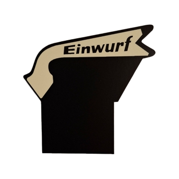 Seeburg Wallbox Einwurf Bordje