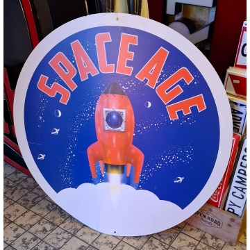 Space Age Cardboard Sign - Ø97cm