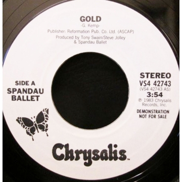 Single 45: Spandau Ballet ‎– Gold / Gold