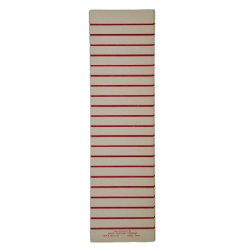 Titlestrips White/Red for 78RPM - Set of 10 Sheets
