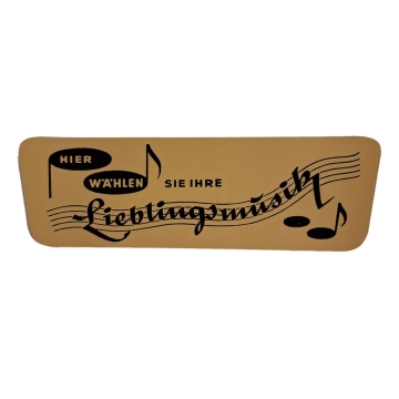 Seeburg 3W1 Wallbox Lieblingsmusik Decal - Gold