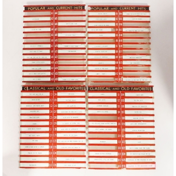 Wurlitzer 1500 Title Strip Holders Set - Original
