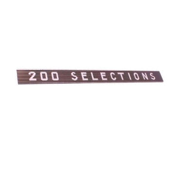 Wurlitzer Instruction Insert '200 Selections' model 2000 (1 pc.)