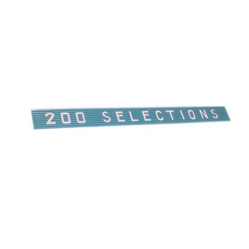 Wurlitzer Instruction Insert '200 Selections' model 2100 (1 pc.)