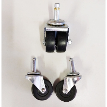 3 Piece Caster Wheel Set, Includes Double, For Wurlitzer Models 1100,1250,1400, 1500/1550
