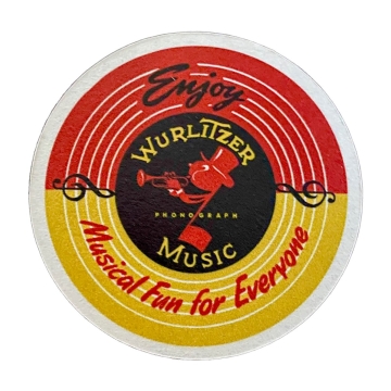 Wurlitzer Paper Coaster Pack of 10