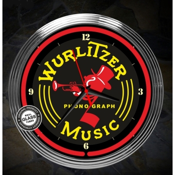 Wurlitzer Music 'Johnny One Note' Neonklok 38 cm